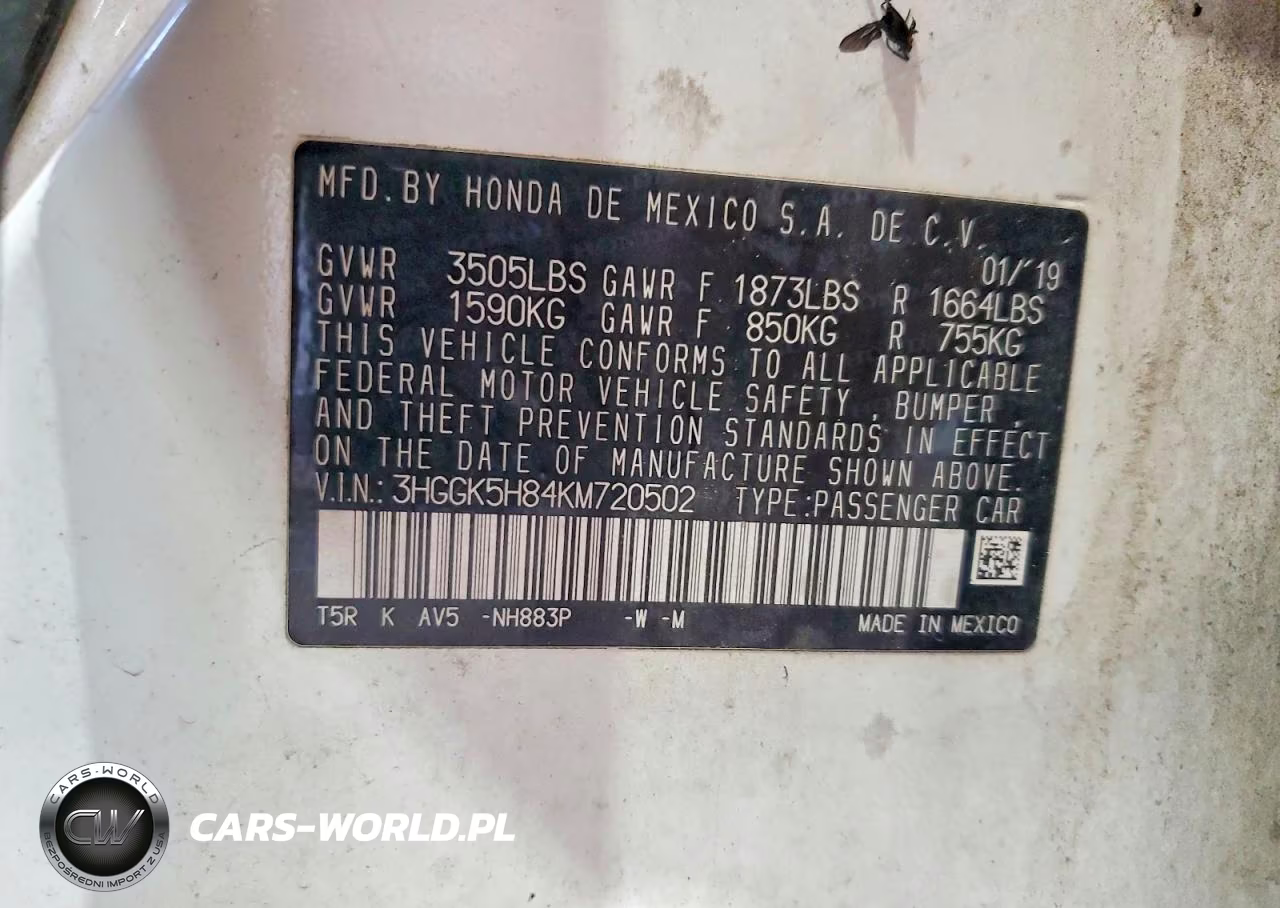 2019 Honda Fit Ex VIN:3HGGK5H84KM720502 - 13