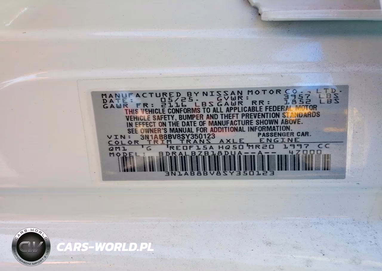 2025 Nissan Sentra S VIN:3N1AB8BV8SY350123 - 12