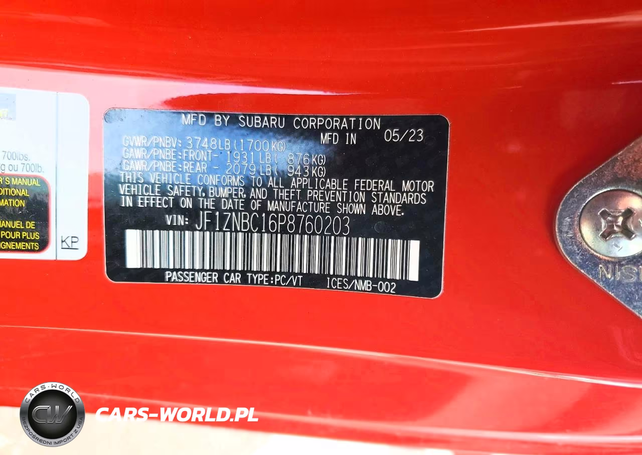 2023 Toyota Gr86 Base VIN:JF1ZNBC16P8760203 - 13