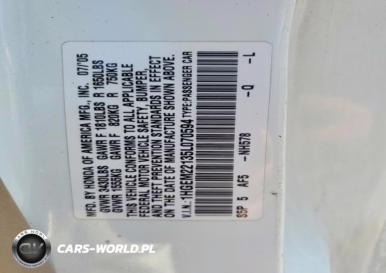 2005 Honda Civic Dx Vp VIN:1HGEM22135L070594 - 13