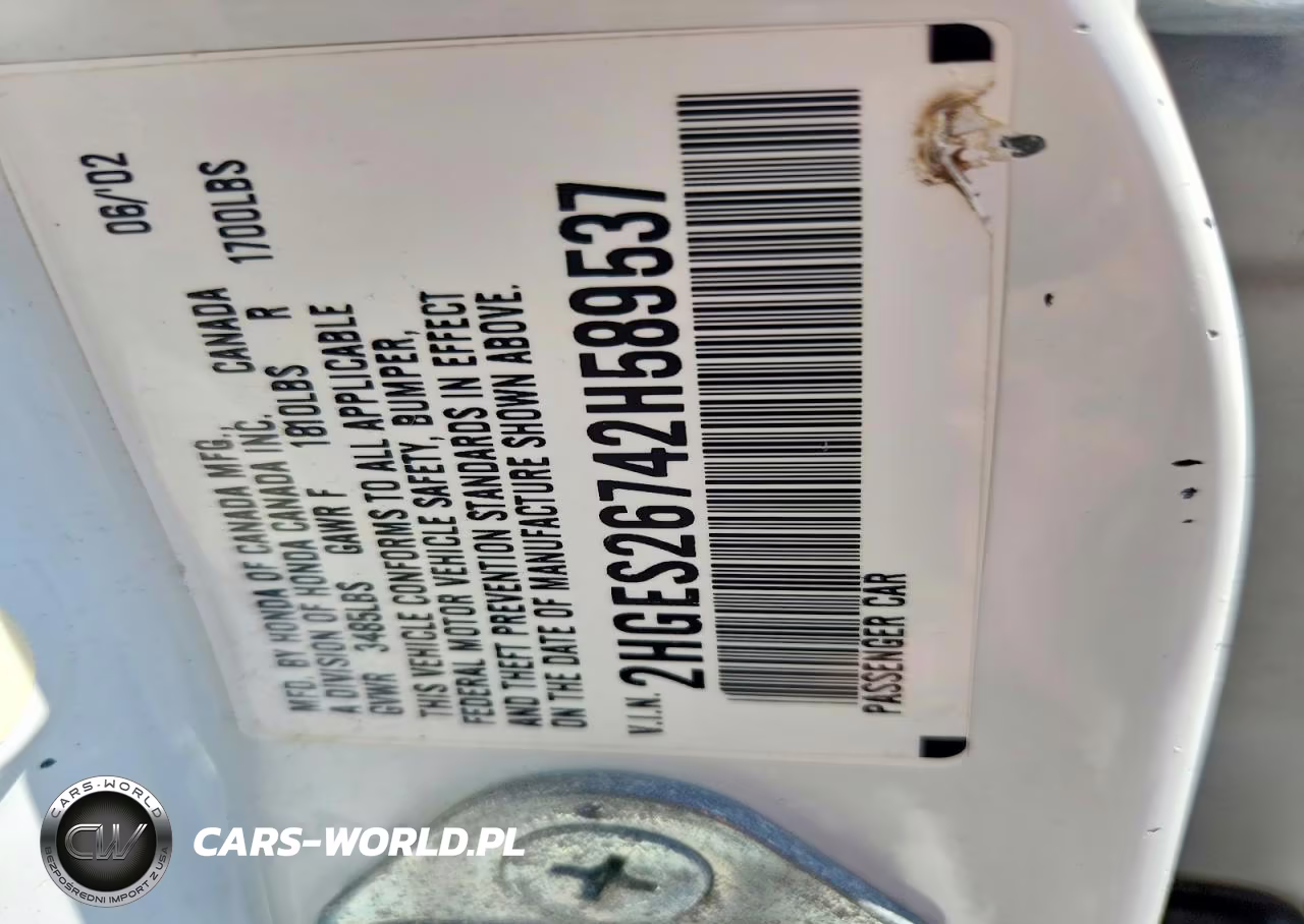 2002 Honda Civic Ex VIN:2HGES26742H589537 - 13