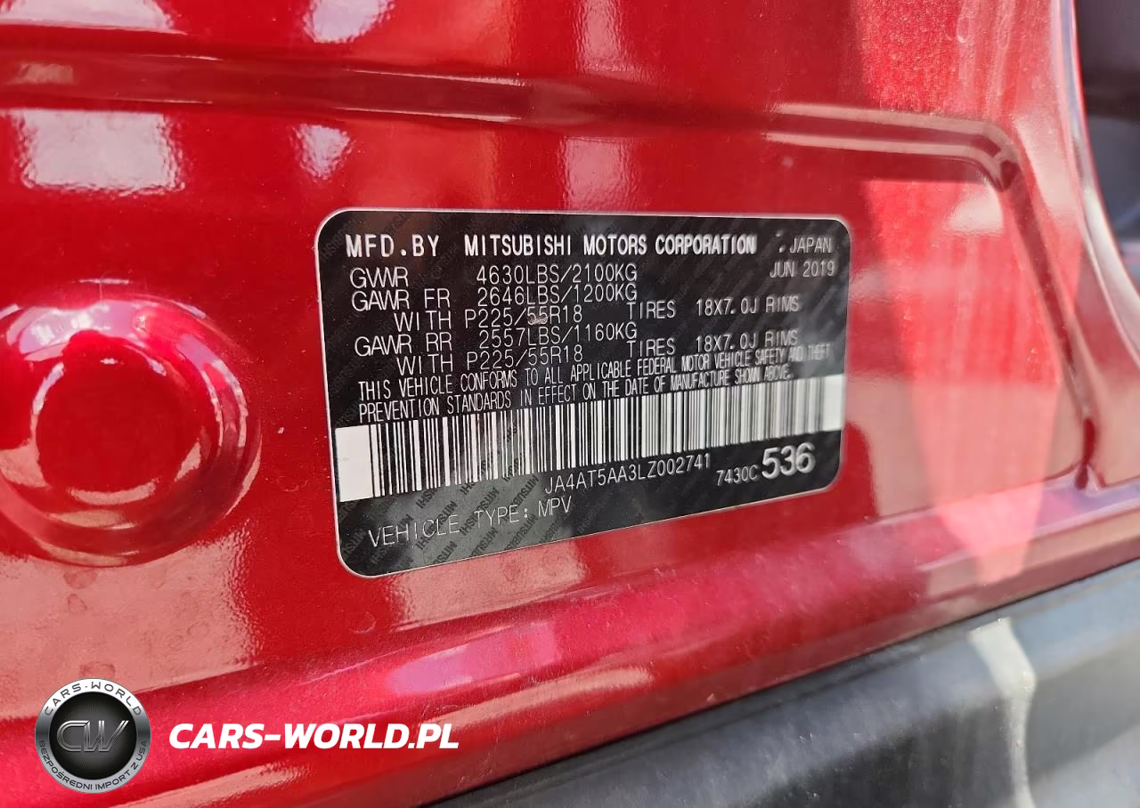 2020 Mitsubishi Eclipse Cross Se VIN:JA4AT5AA3LZ002741 - 13