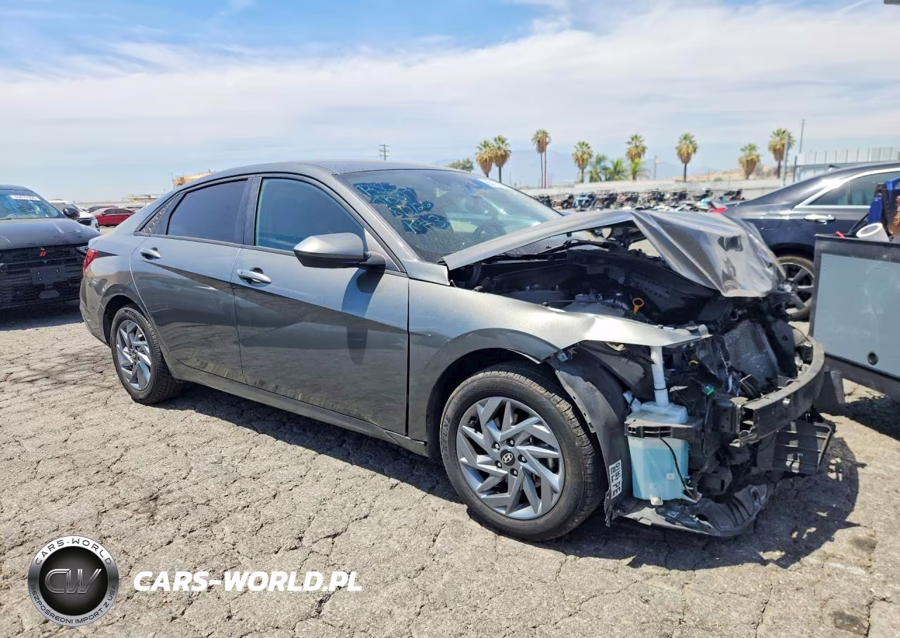 2025 Hyundai Elantra Hybrid Blue VIN:KMHLM4DJ7SU129842 - 4