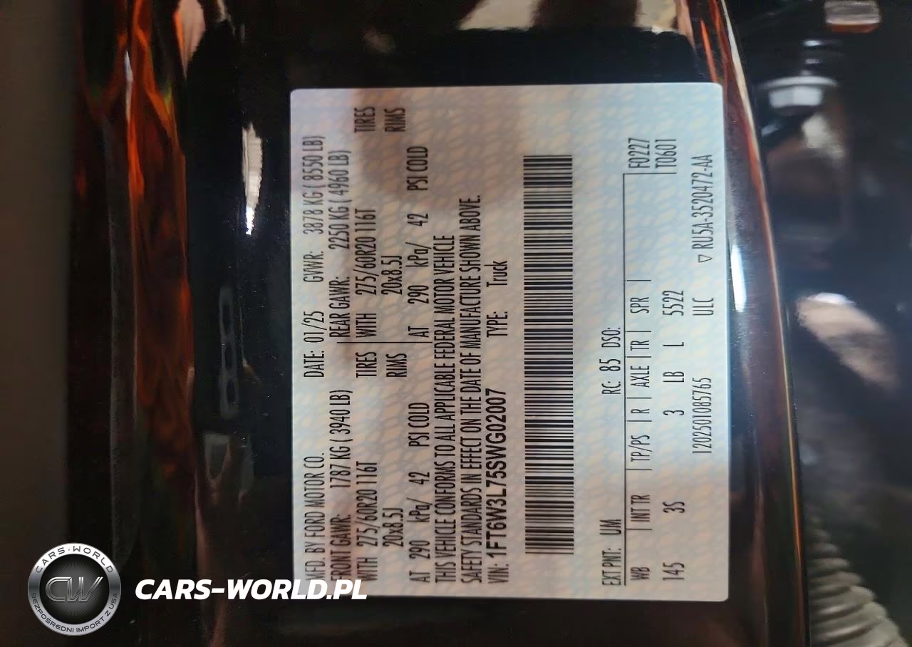 2025 Ford F150 Lightning Xlt VIN:1FT6W3L75SWG02007 - 12