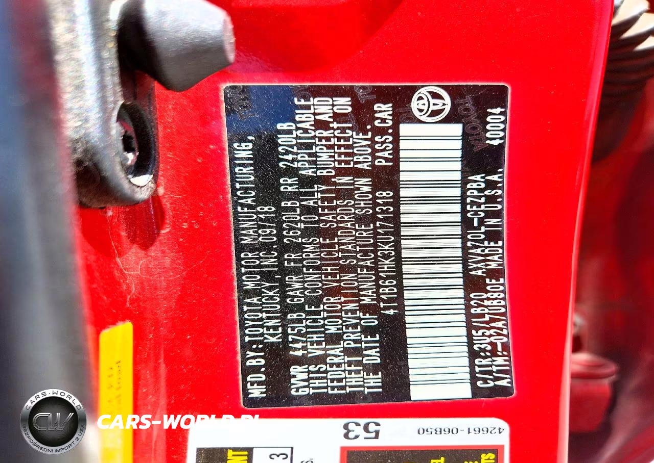 2019 Toyota Camry Xse VIN:4T1B61HK3KU171318 - 12