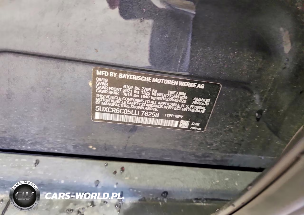 2020 BMW X5 xDrive40I VIN:5UXCR6C05LLL76258 - 13