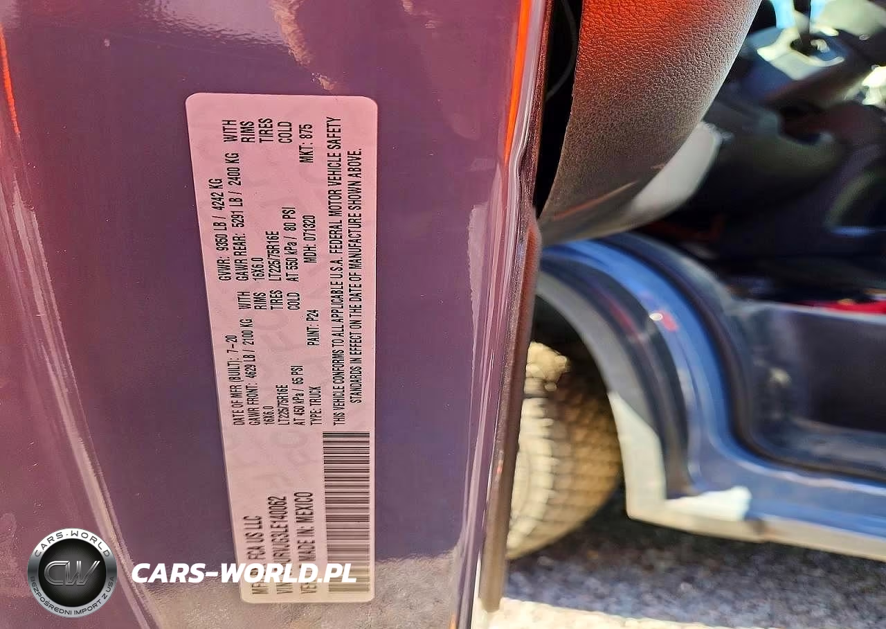 2020 Ram Promaster 3500 Delivery Van VIN:3C6URVJG3LE140062 - 13
