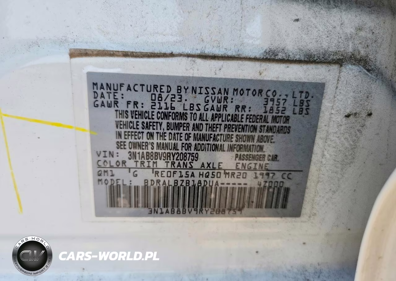 2024 Nissan Sentra S VIN:3N1AB8BV9RY208759 - 12