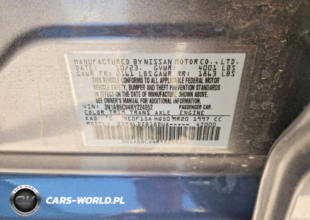 2024 Nissan Sentra Sv VIN:3N1AB8CV4RY224852 - 12