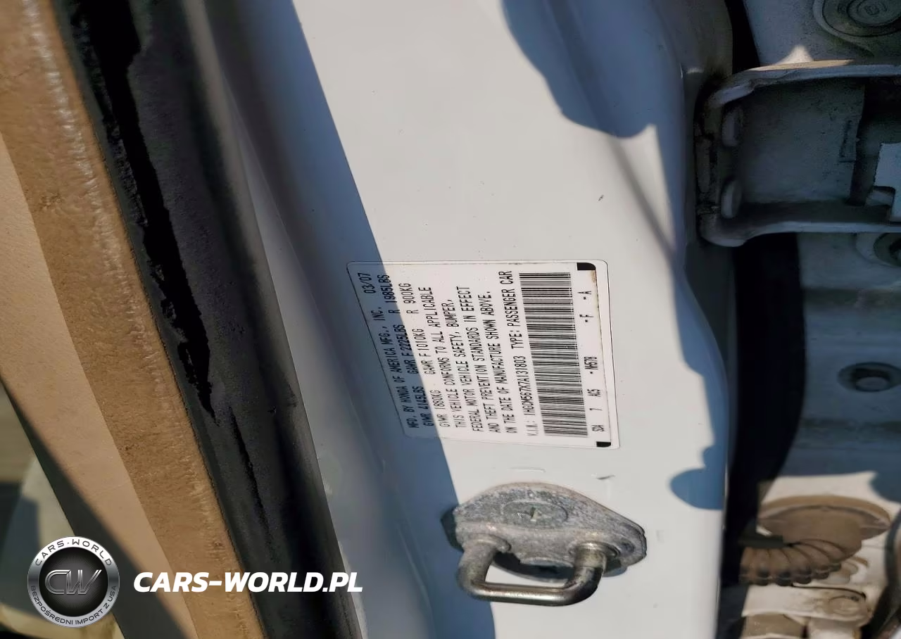 2007 Honda Accord Ex VIN:1HGCM567X7A131803 - 12