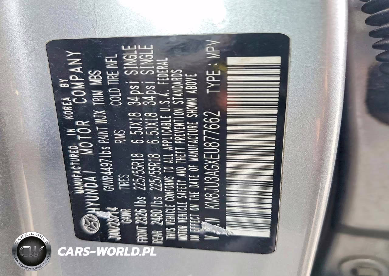 2014 Hyundai Tucson Limited VIN:KM8JU3AGXEU877662 - 13