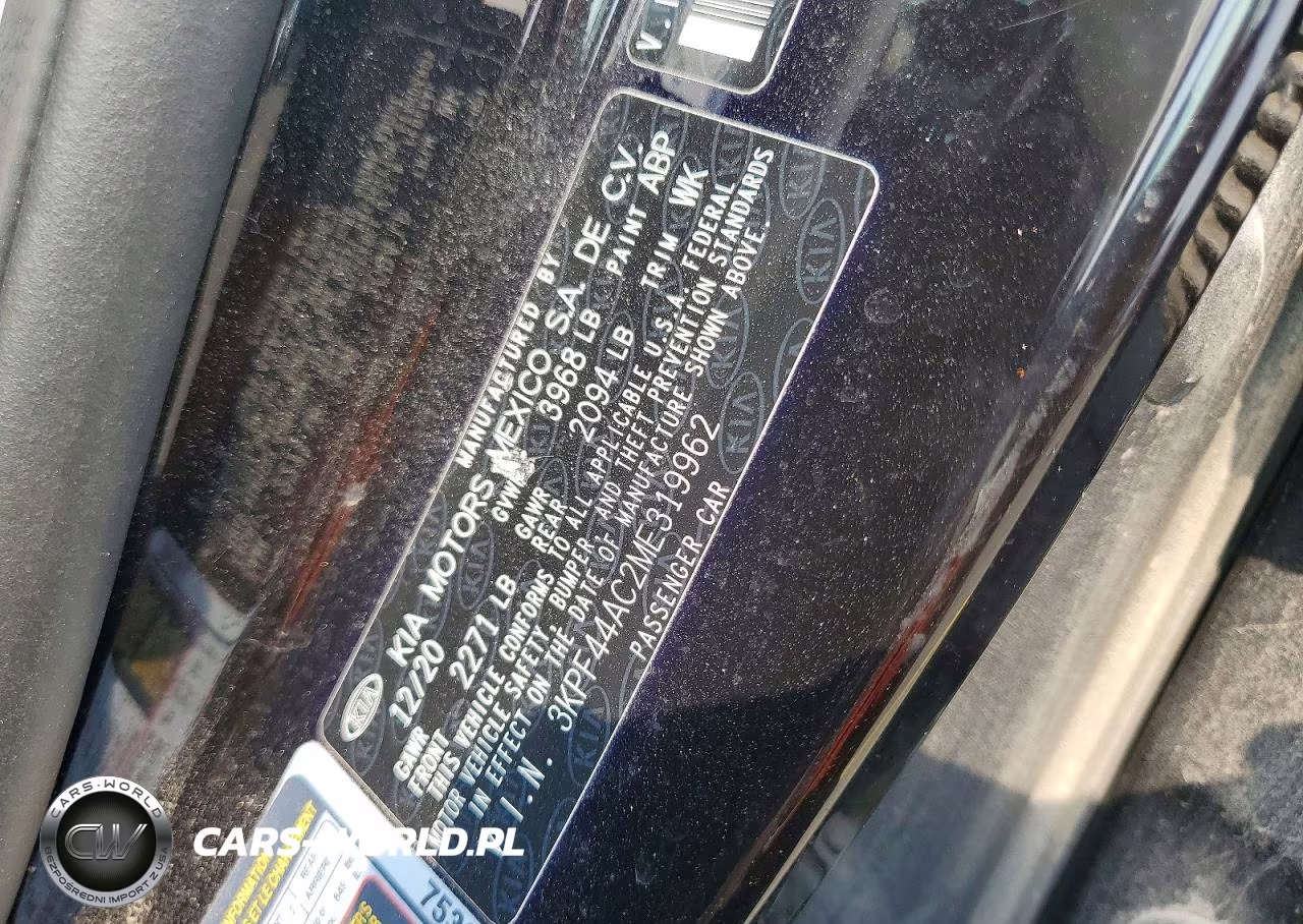 2021 Kia Forte Gt VIN:3KPF44AC2ME319962 - 12