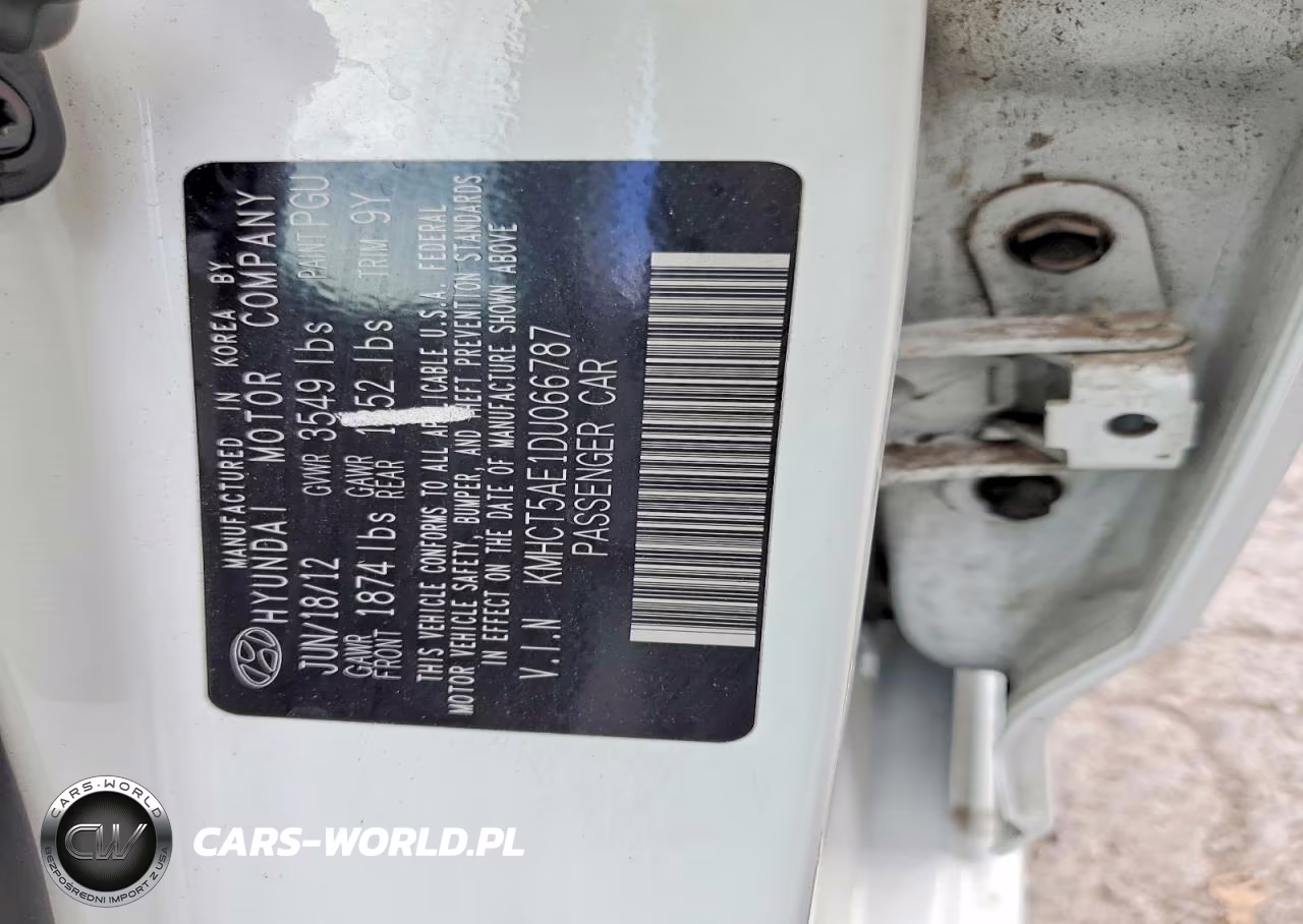 2013 Hyundai Accent Gs VIN:KMHCT5AE1DU066787 - 12