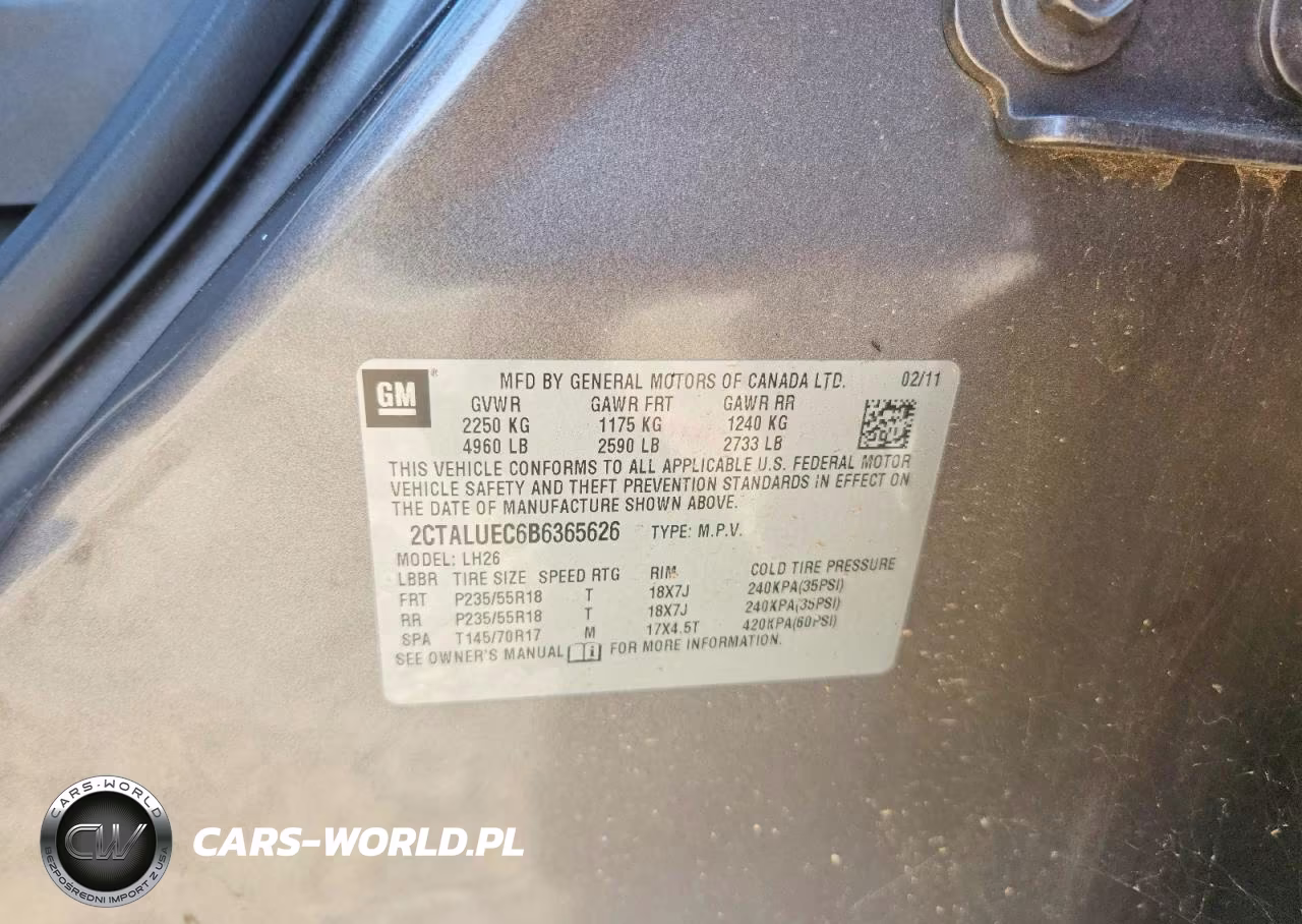 2011 GMC Terrain Slt VIN:2CTALUEC6B6365626 - 12