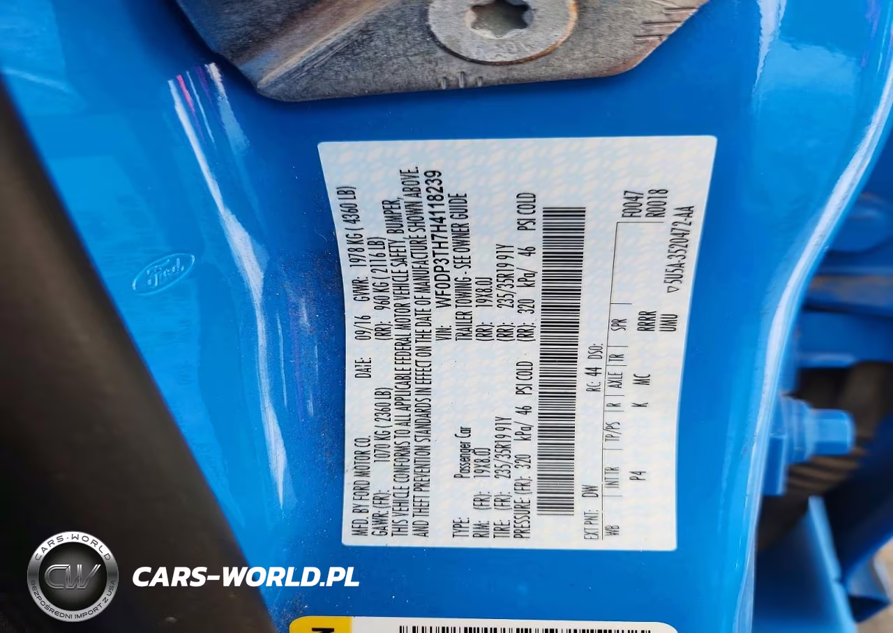 2017 Ford Focus Rs VIN:WF0DP3TH7H4118239 - 12