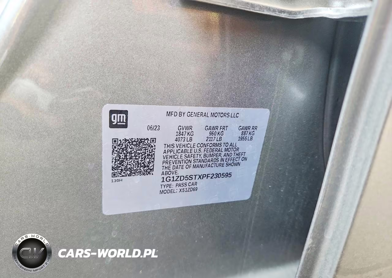 2023 Chevrolet Malibu Lt VIN:1G1ZD5STXPF230595 - 12