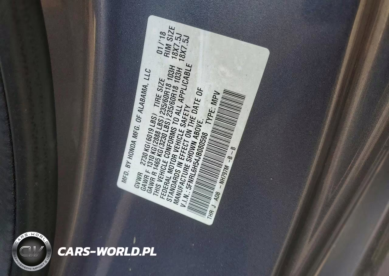 2018 Honda Odyssey Ex VIN:5FNRL6H54JB080598 - 12