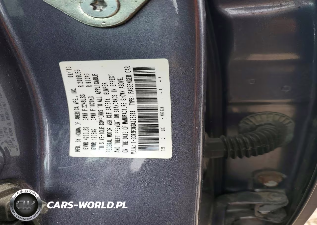2016 Honda Accord Lx VIN:1HGCR2F36GA026933 - 12