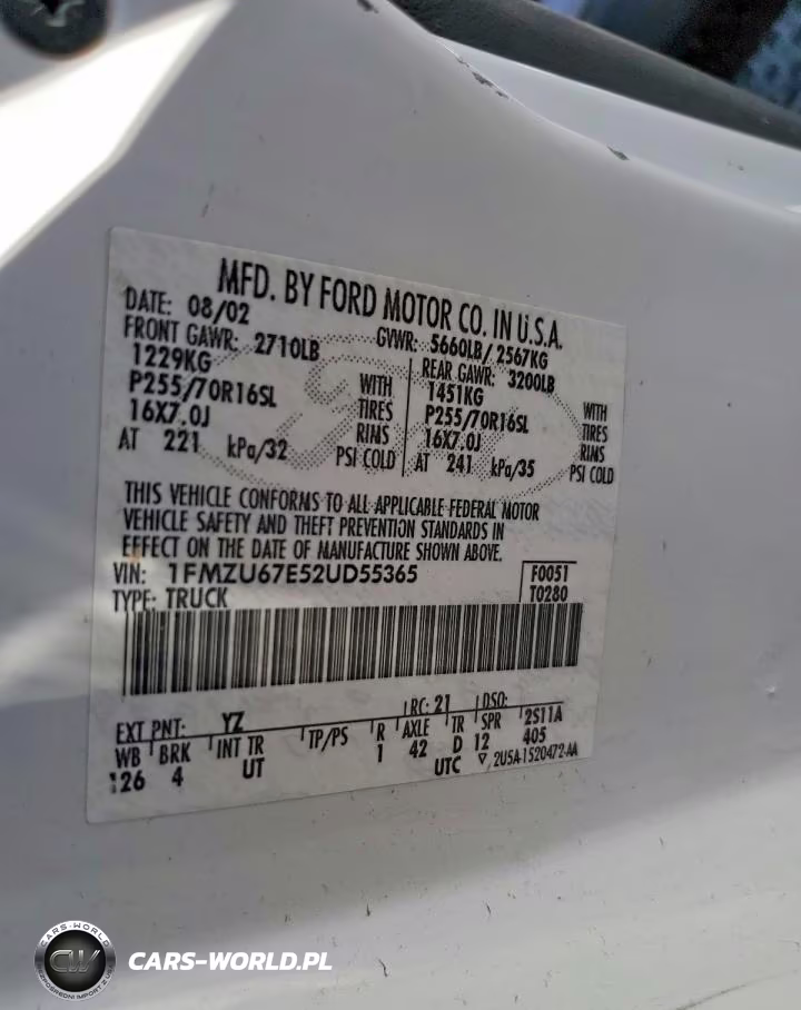 2002 Ford Explorer Sport Trac VIN:1FMZU67E52UD55365 - 12