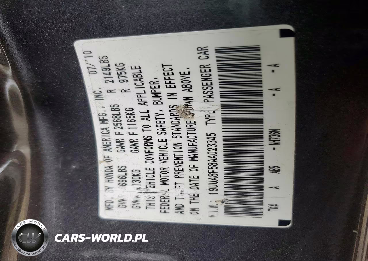 2010 Acura Tl VIN:19UUA8F58AA023345 - 12