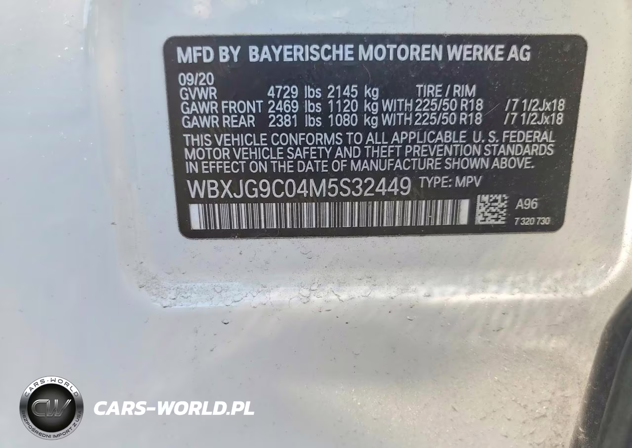 2021 BMW X1 xDrive28I VIN:WBXJG9C04M5S32449 - 14