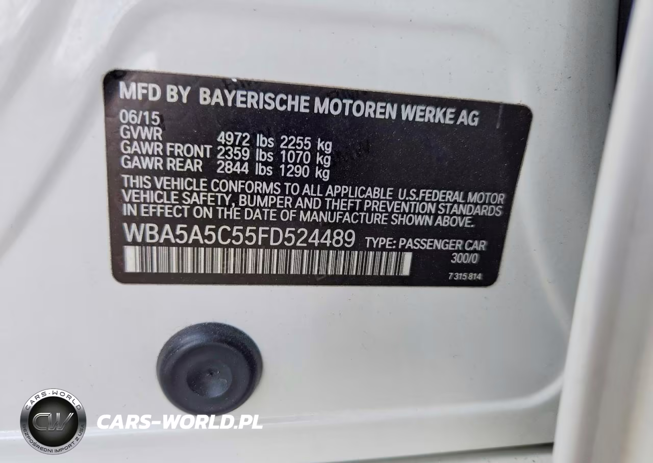 2015 BMW 528 I VIN:WBA5A5C55FD524489 - 12