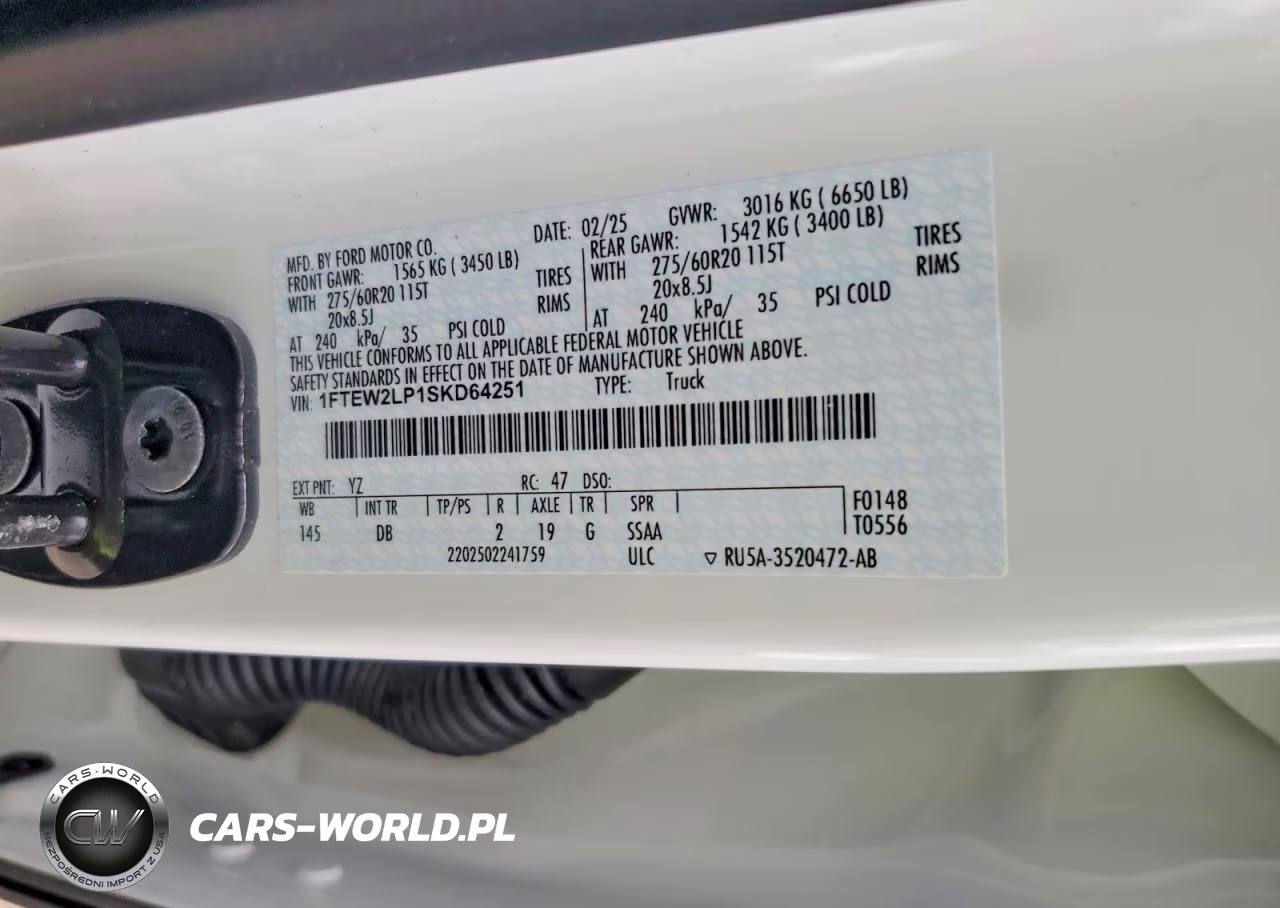 2025 Ford F150 Stx VIN:1FTEW2LP1SKD64251 - 13