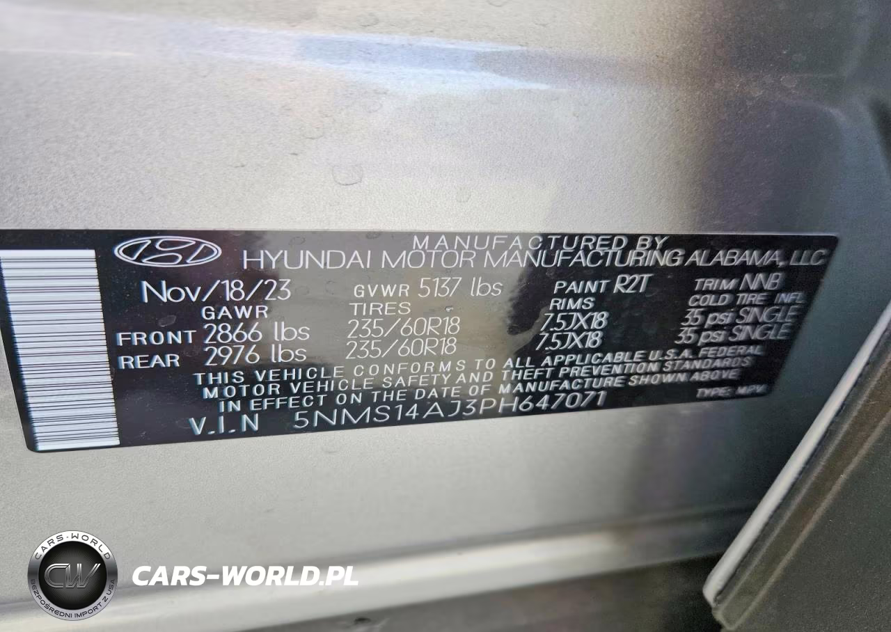 2023 Hyundai Santa Fe Se VIN:5NMS14AJ3PH647071 - 13