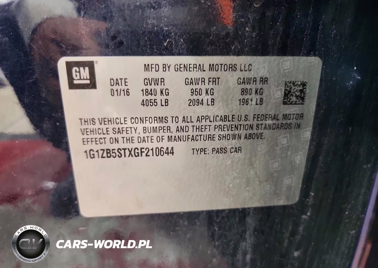 2016 Chevrolet Malibu Ls VIN:1G1ZB5STXGF210644 - 13