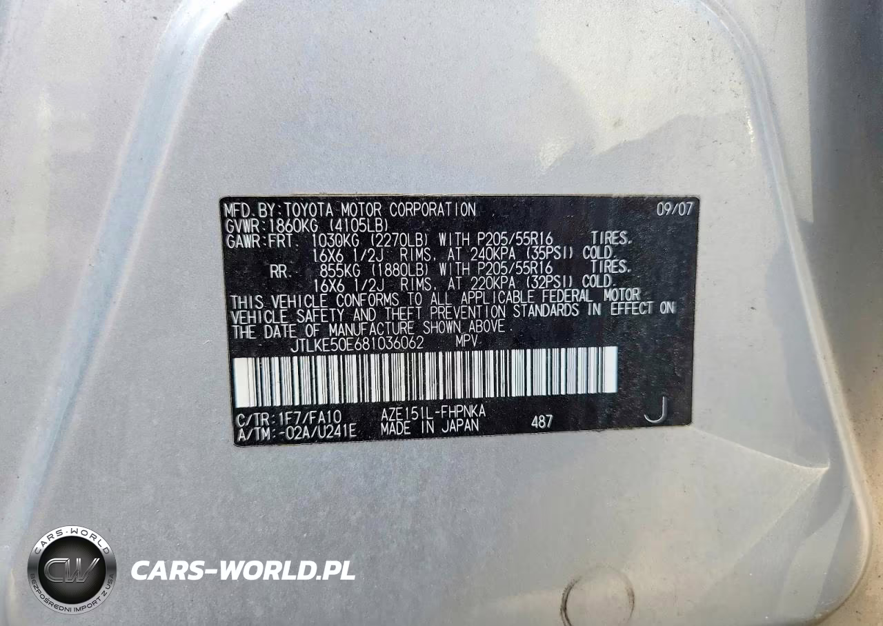 2008 Scion Xb Base VIN:JTLKE50E681036062 - 12