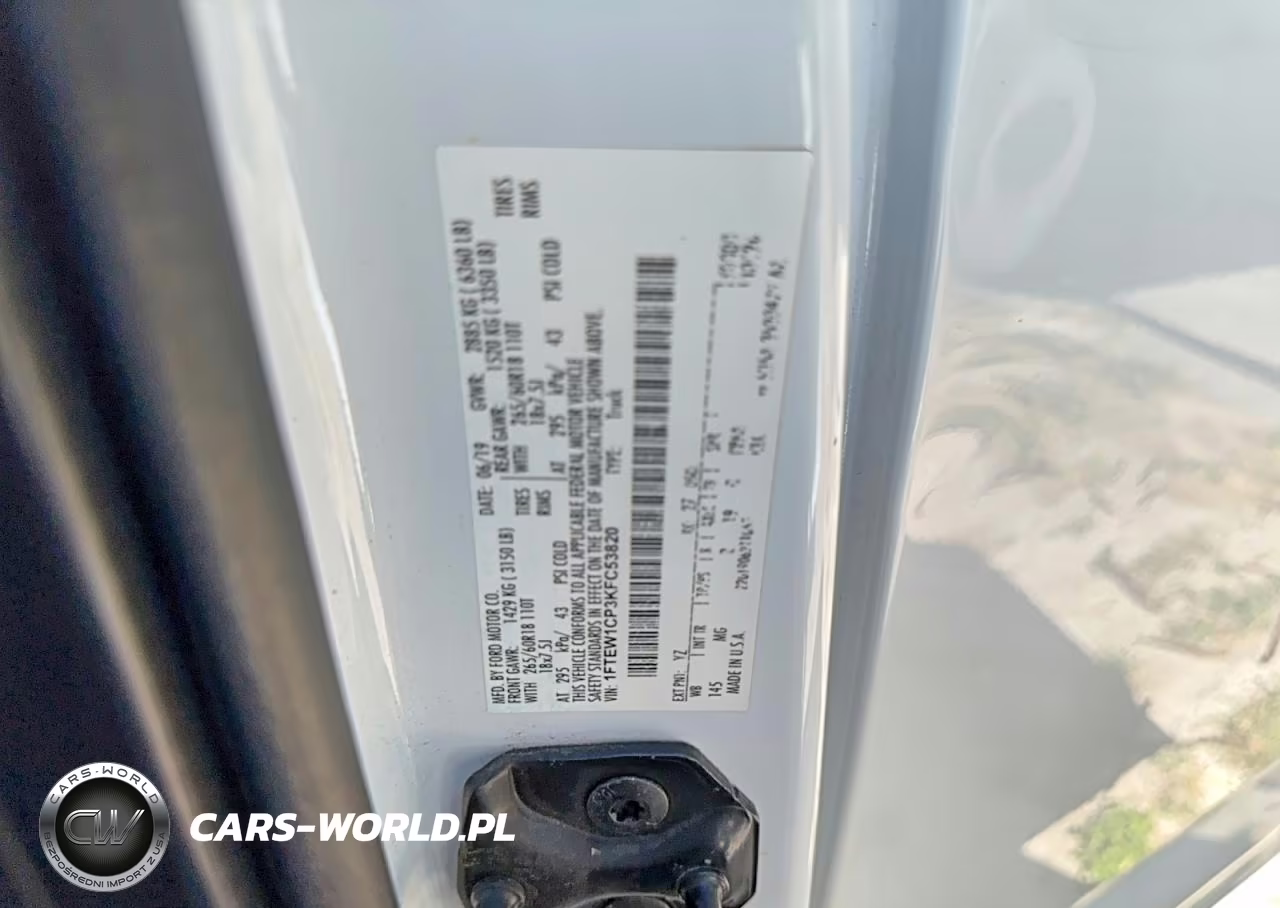 2019 Ford F150 Supercrew VIN:1FTEW1CP3KFC53820 - 10