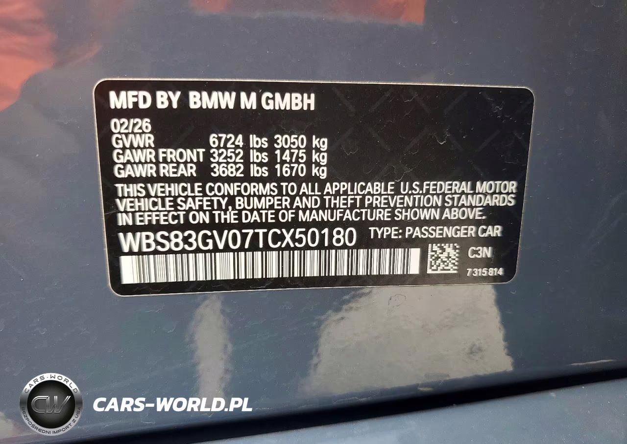 2026 BMW M5 Touring VIN:WBS83GV07TCX50180 - 12