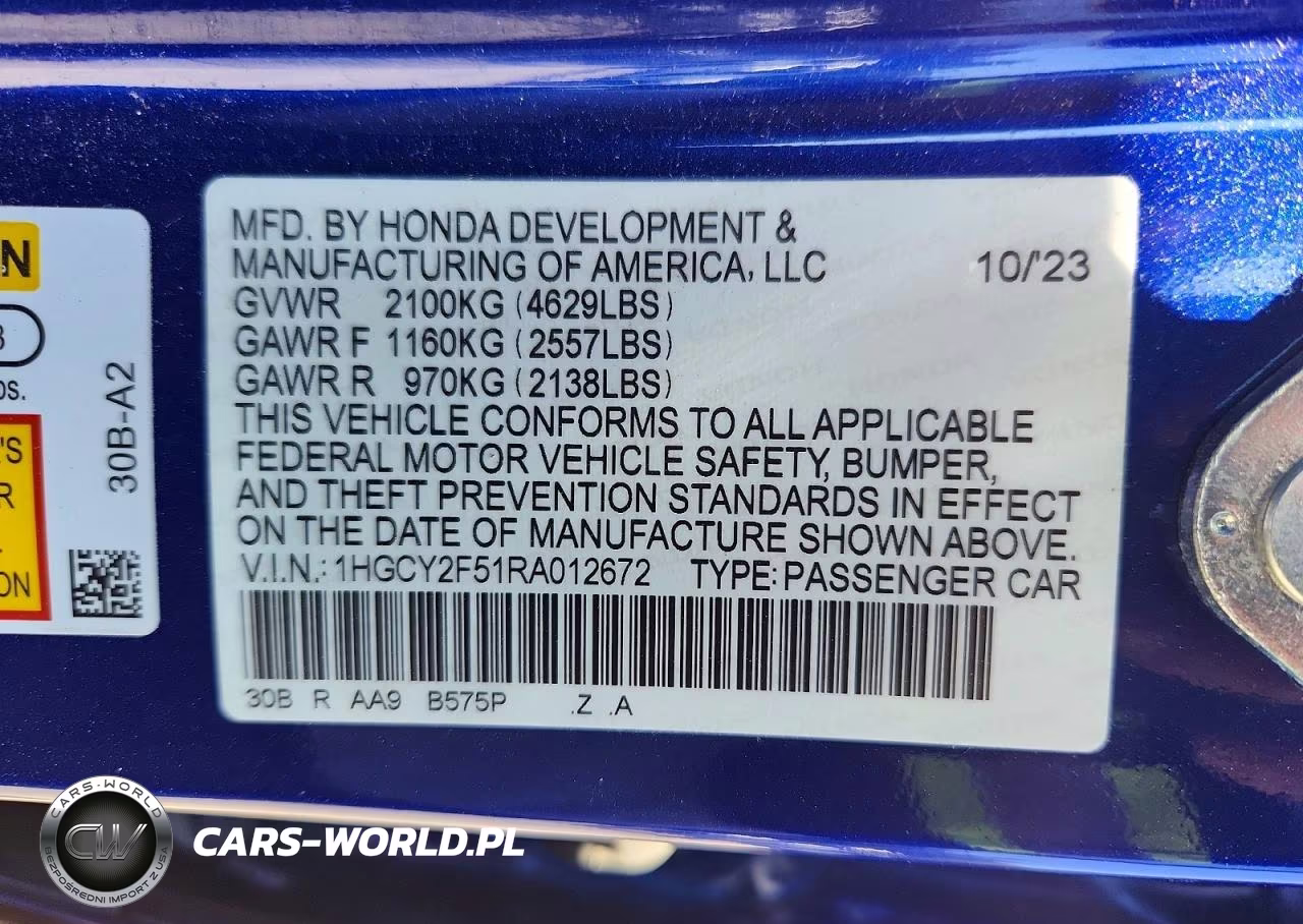 2024 Honda Accord Hybrid Sport VIN:1HGCY2F51RA012672 - 12