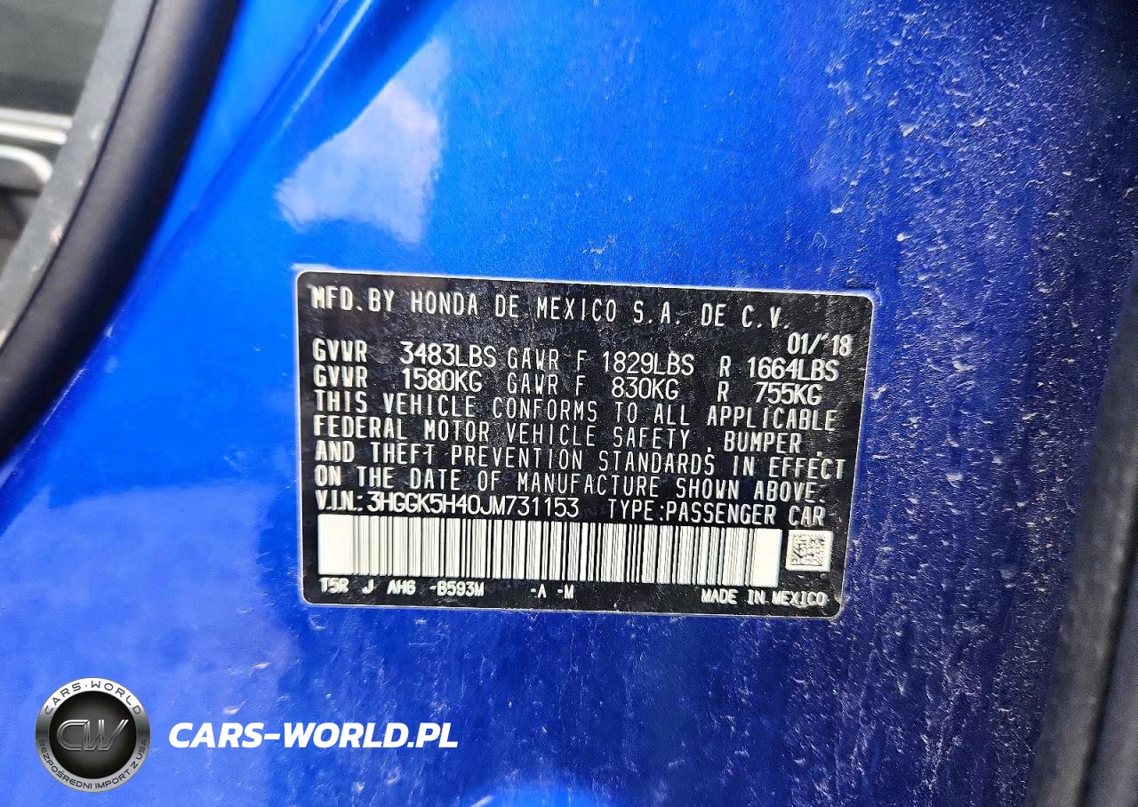 2018 Honda Fit Lx VIN:3HGGK5H40JM731153 - 13