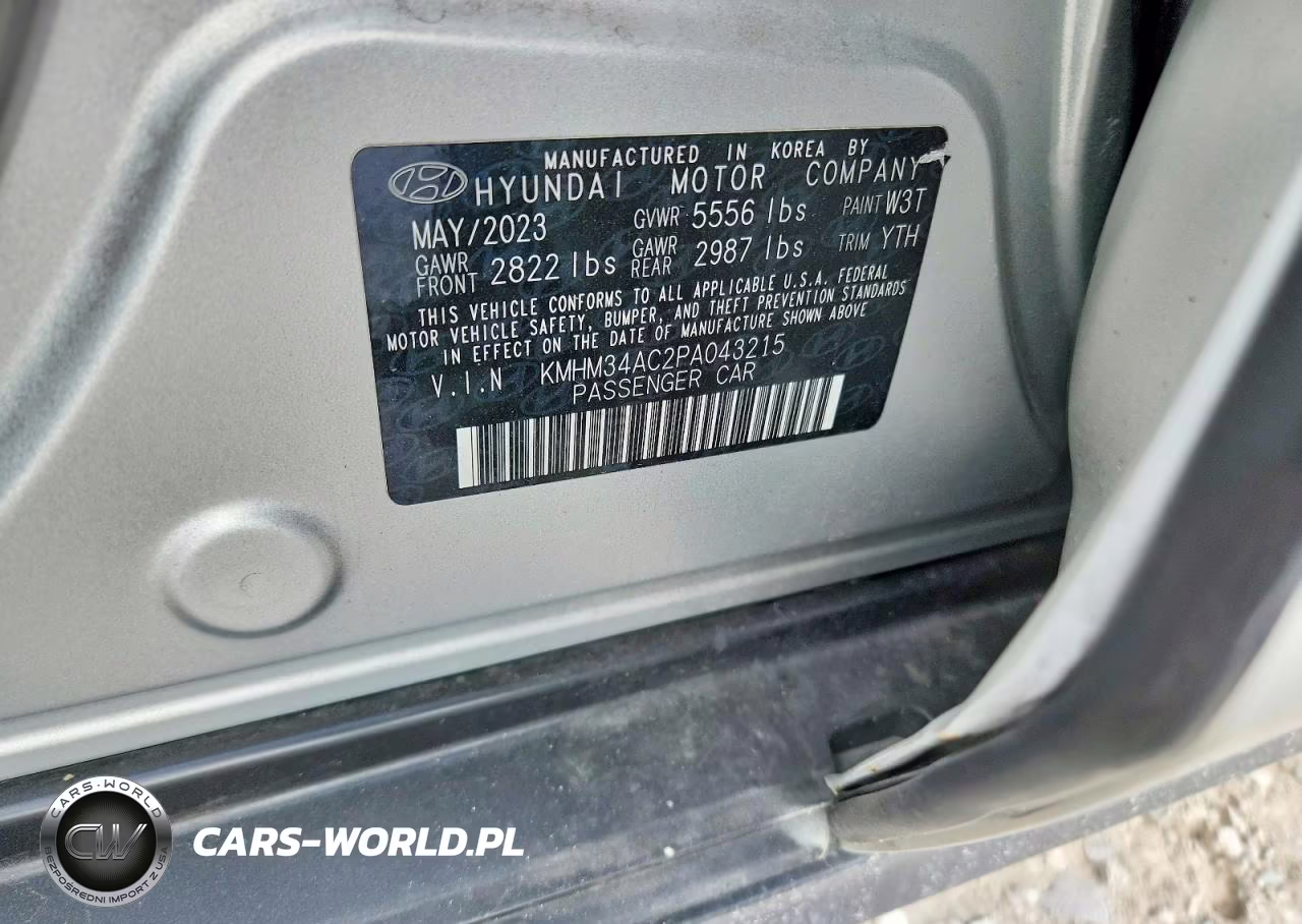 2023 Hyundai Ioniq 6 Sel VIN:KMHM34AC2PA043215 - 12