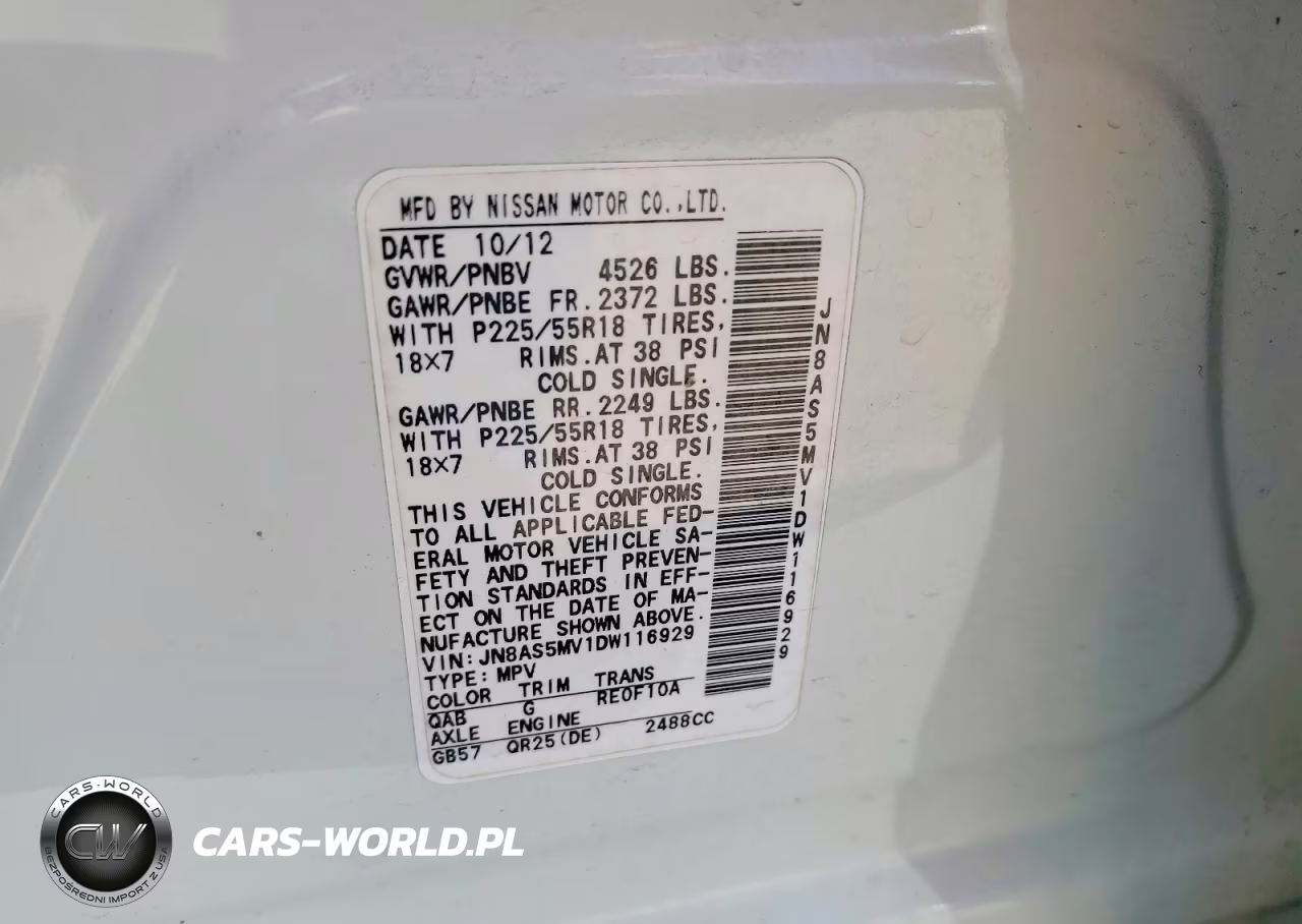 2013 Nissan Rogue S VIN:JN8AS5MV1DW116929 - 13