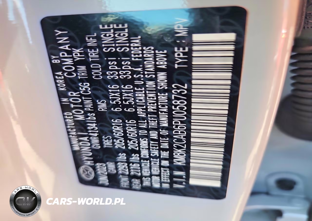 2023 Hyundai Kona Se VIN:KM8K2CAB6PU058732 - 13