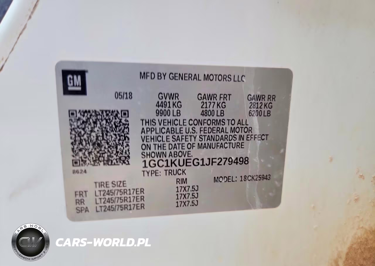 2018 Chevrolet Silverado K2500 Heavy Duty VIN:1GC1KUEG1JF279498 - 12