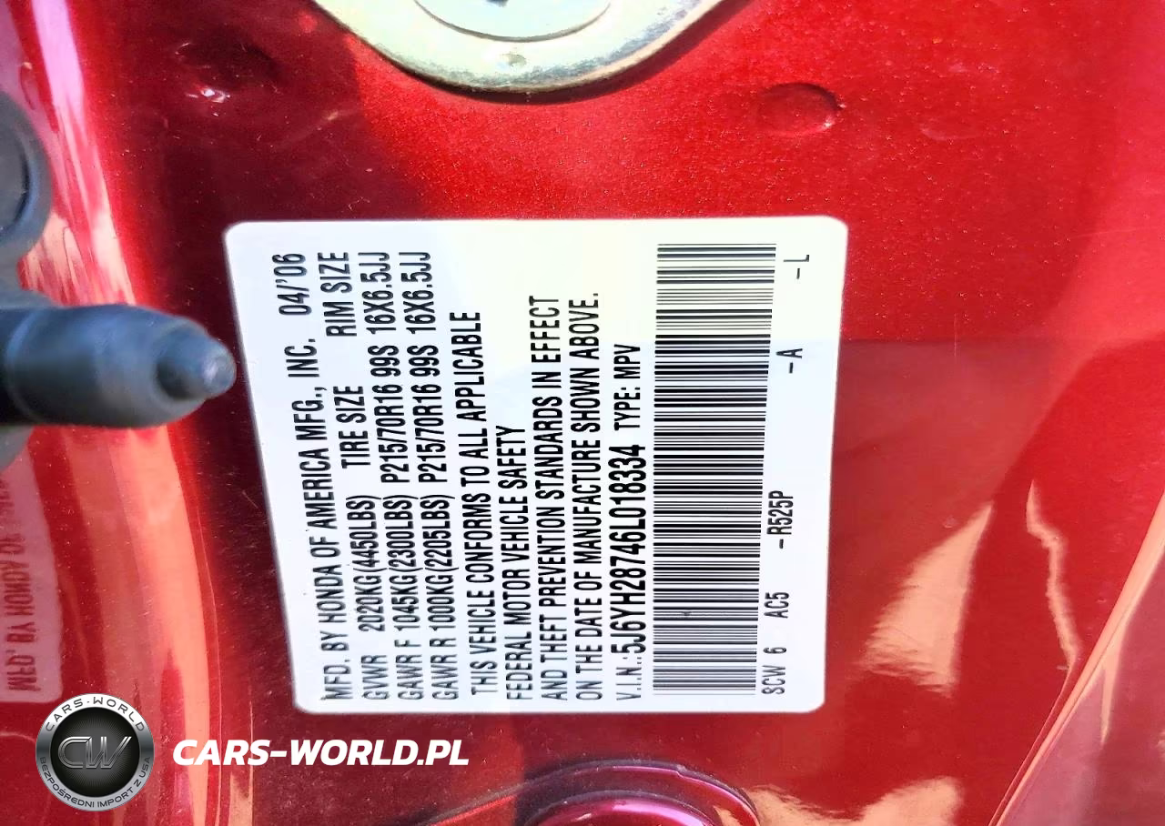 2006 Honda Element Ex VIN:5J6YH28746L018334 - 13
