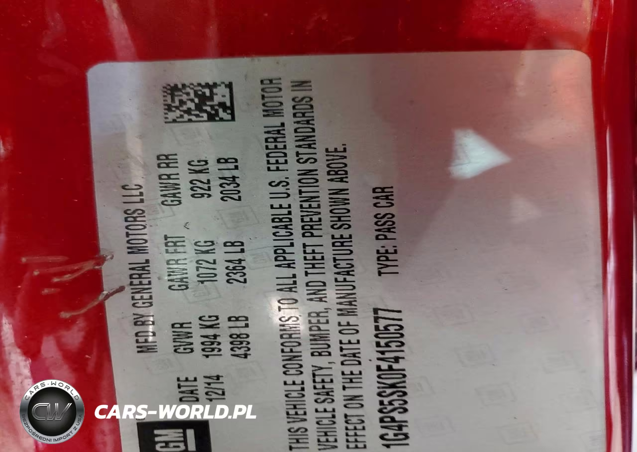 2015 Buick Verano VIN:1G4PS5SK0F4150577 - 12
