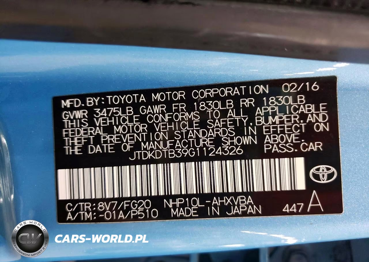 2016 Toyota Prius C Two VIN:JTDKDTB39G1124326 - 13