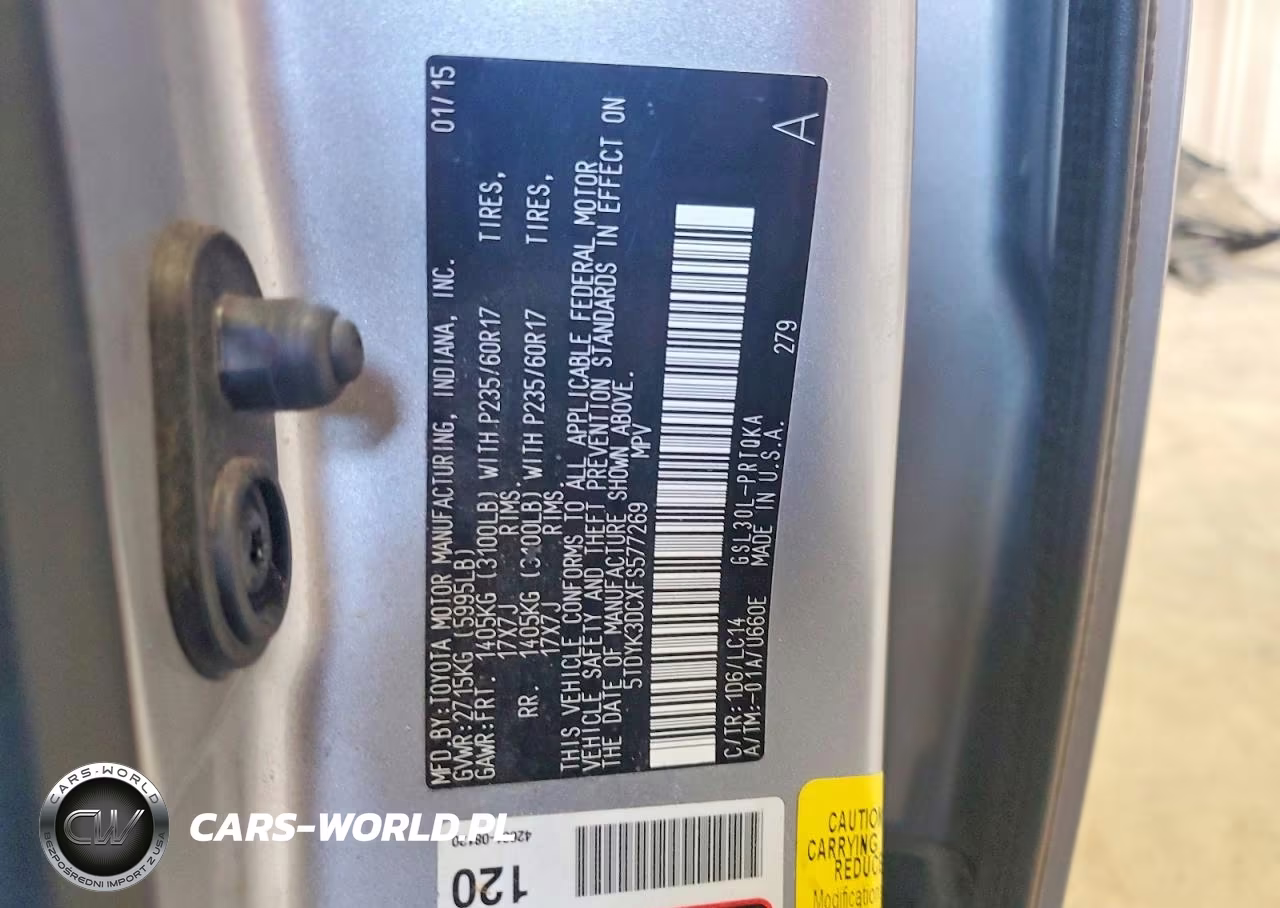 2015 Toyota Sienna Xle 8-Passenger VIN:5TDYK3DCXFS577269 - 13