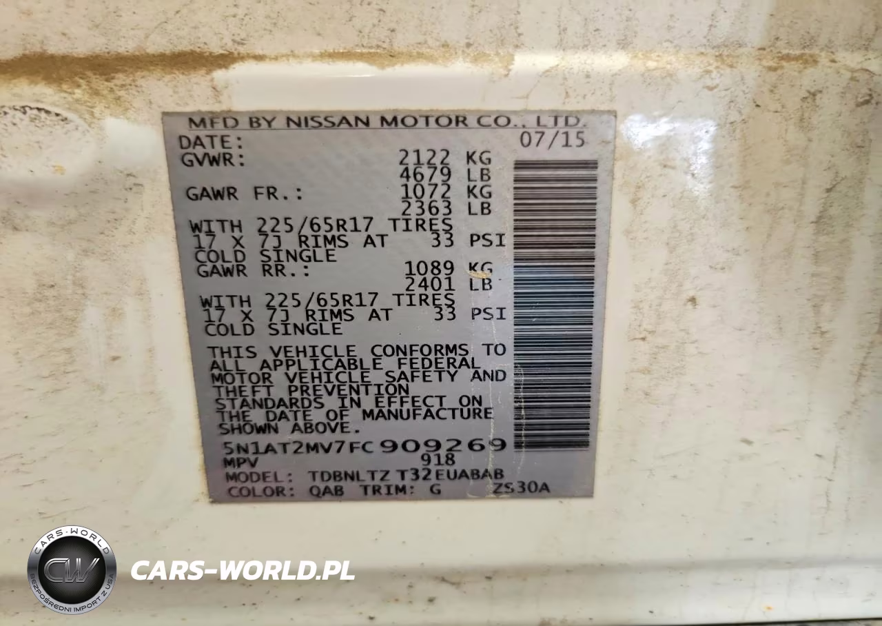 2015 Nissan Rogue Sv VIN:5N1AT2MV7FC909269 - 13
