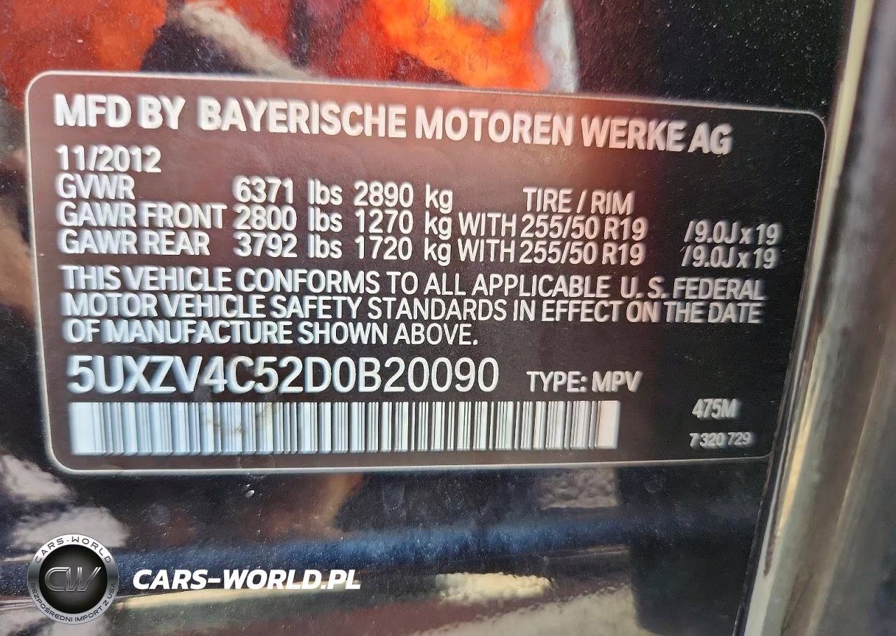 2013 BMW X5 xDrive35I VIN:5UXZV4C52D0B20090 - 14