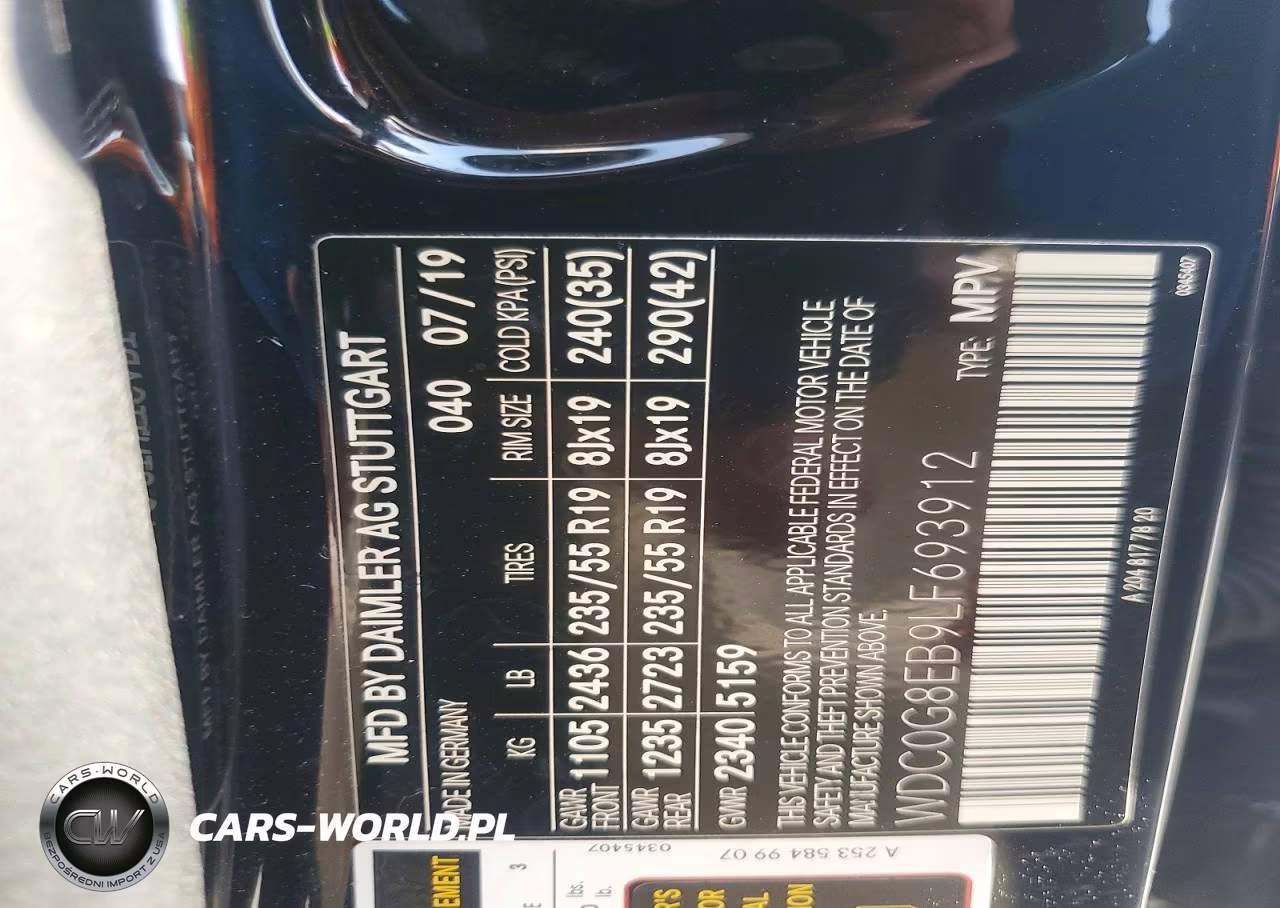 2020 Mercedes-Benz Glc 300 4Matic VIN:WDC0G8EB9LF693912 - 12