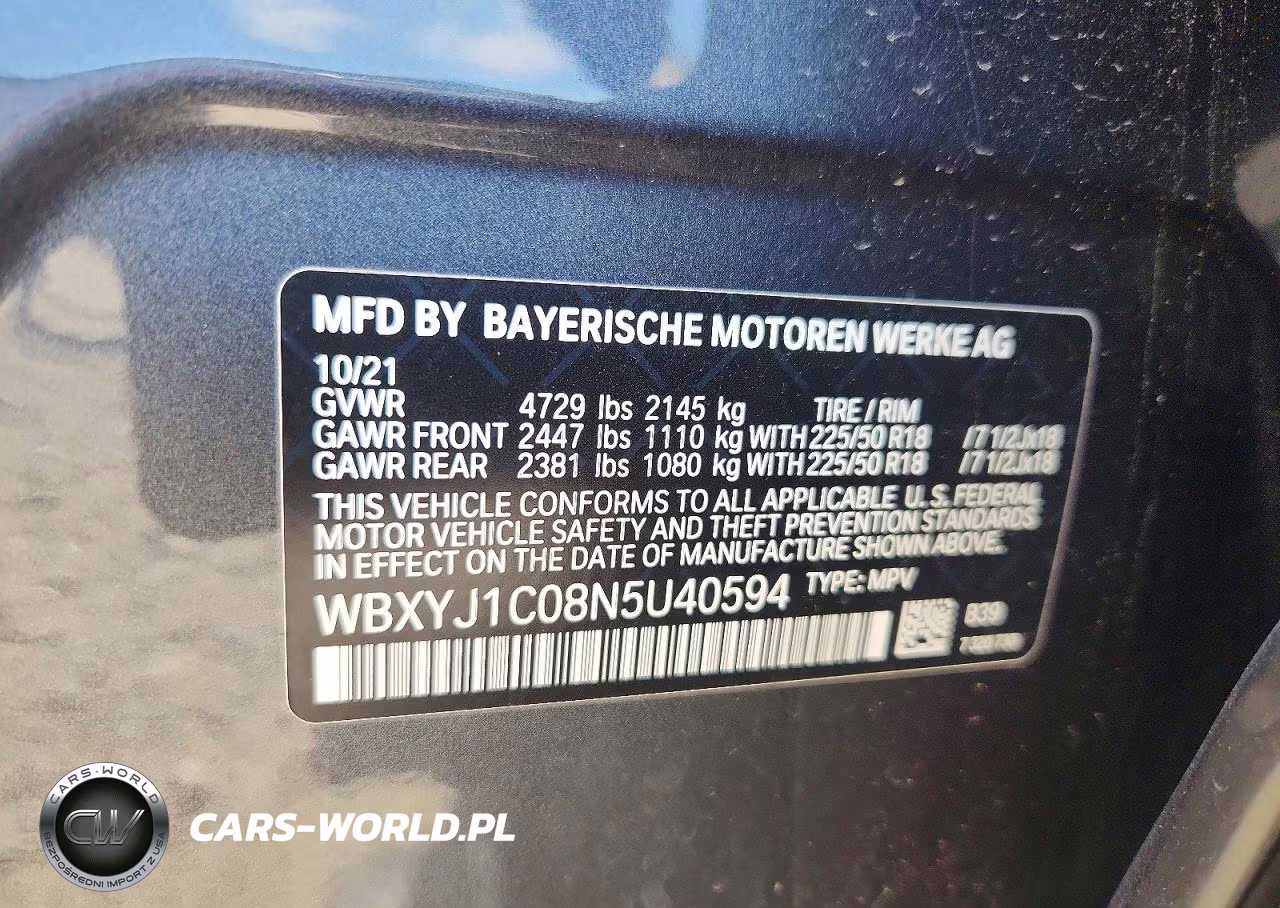 2022 BMW X2 xDrive28I VIN:WBXYJ1C08N5U40594 - 14