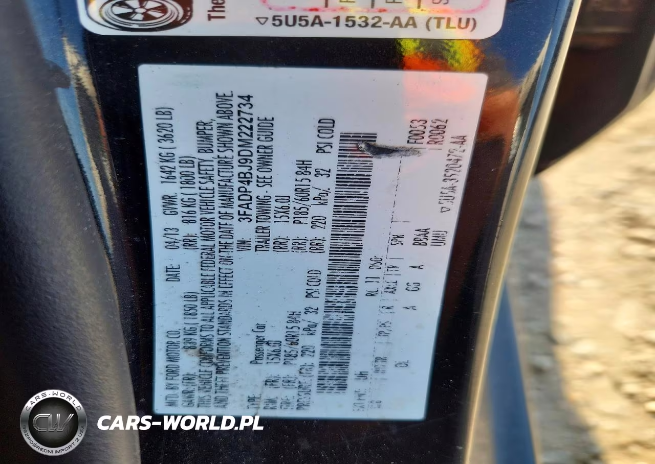 2013 Ford Fiesta Se VIN:3FADP4BJ9DM222734 - 12