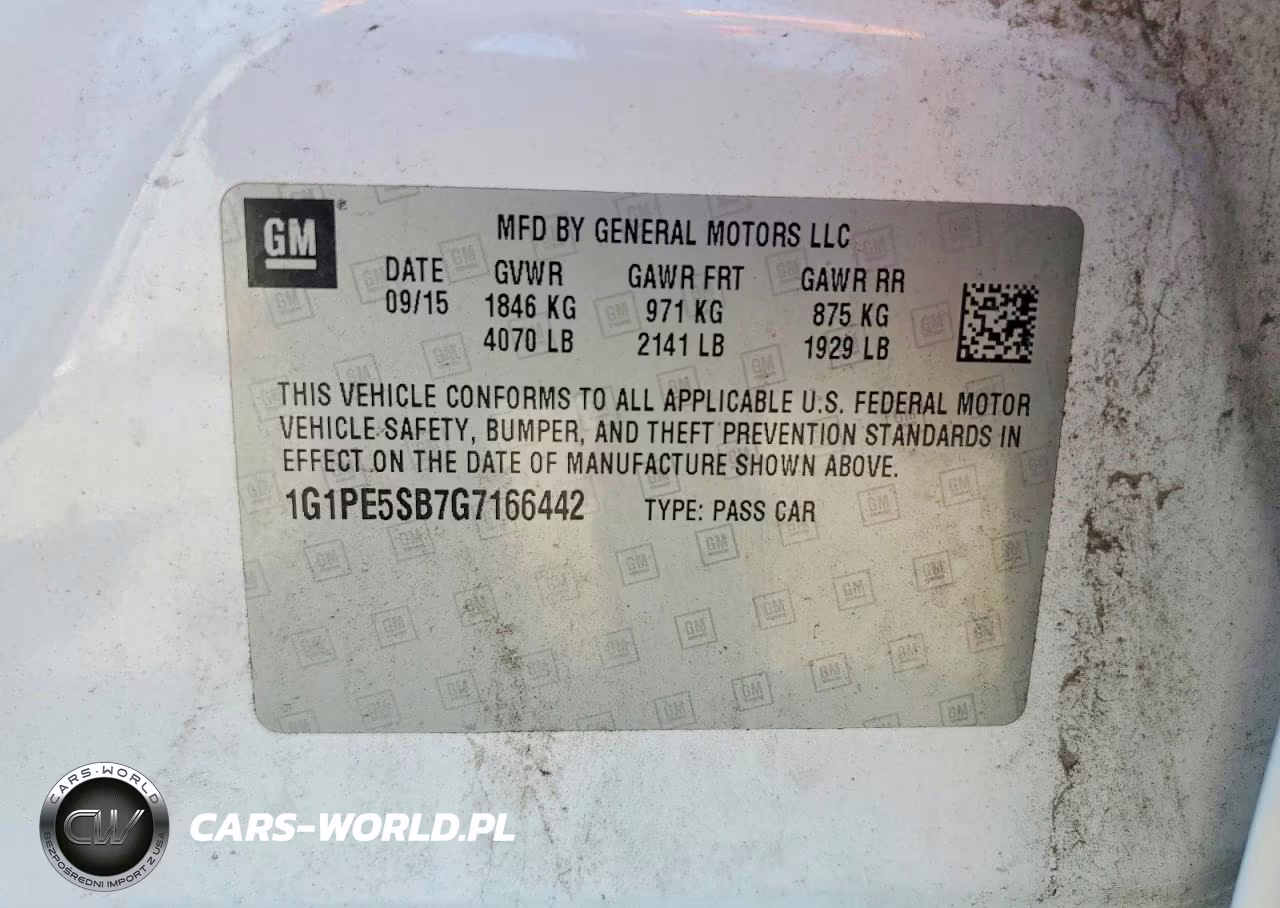 2016 Chevrolet Cruze Limited Lt VIN:1G1PE5SB7G7166442 - 12