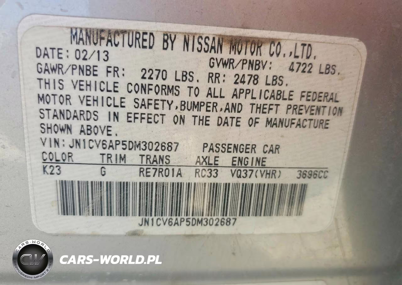 2013 Infiniti G37 Sedan Journey VIN:JN1CV6AP5DM302687 - 12