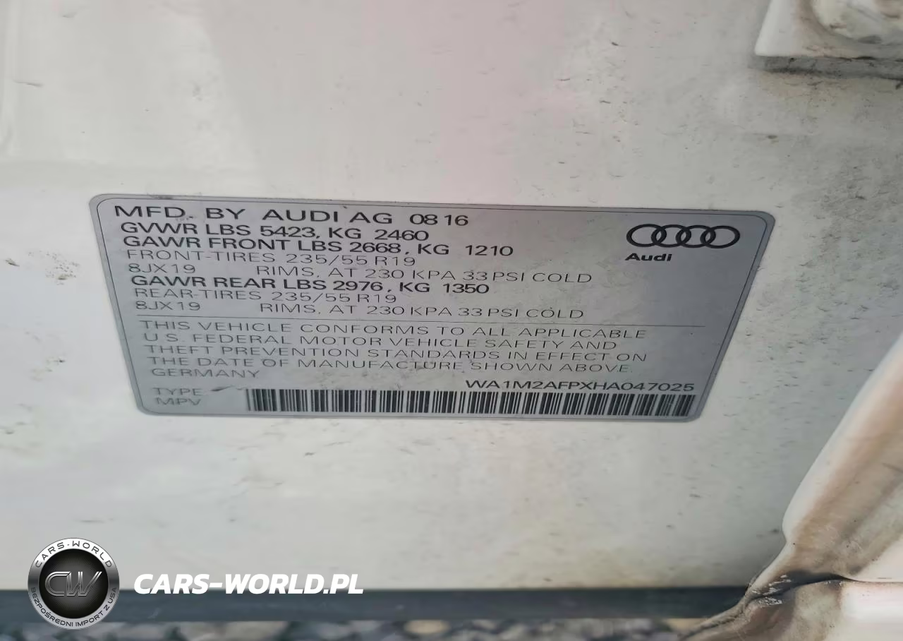 2017 Audi Q5 Premium Plus VIN:WA1M2AFPXHA047025 - 13